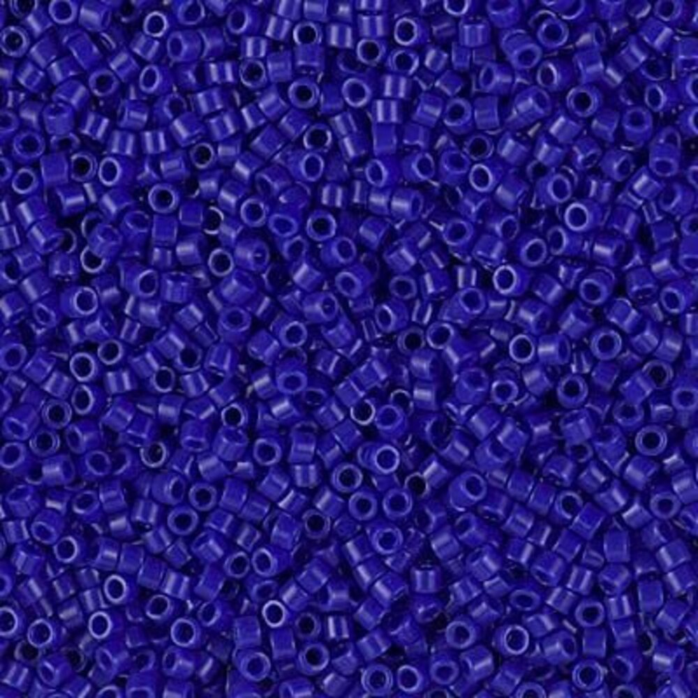 3688 50 Grams Miyuki Delica Bead 11/0 Opaque Cobalt Blue Bulk Bag DB0726-50 - Picture 1 of 1